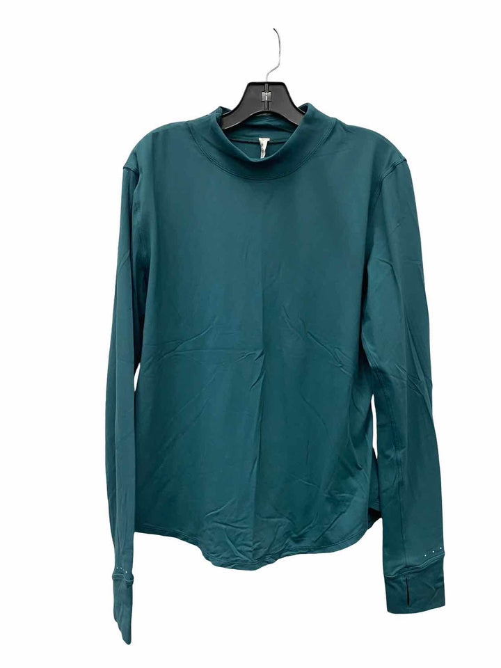 Lululemon Size 14 Green Rulu Running Athletic Long Sleeve