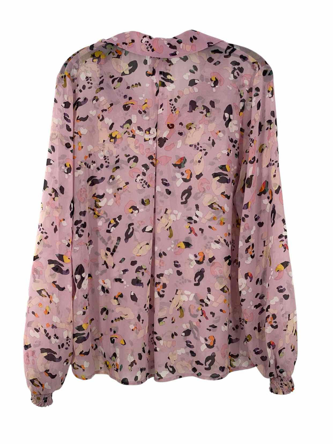 Cabi Size L Pink Polyester Long Sleeve Shirts