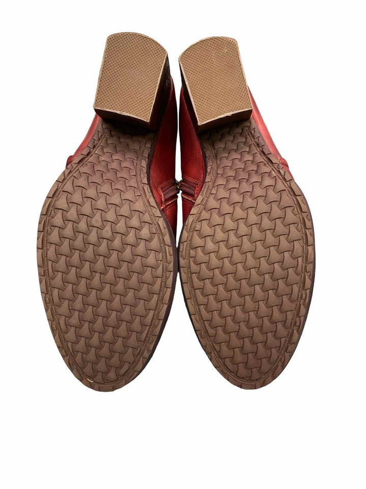 L'Artiste Shoe Size 38 Red Leather Boots(Ankle)