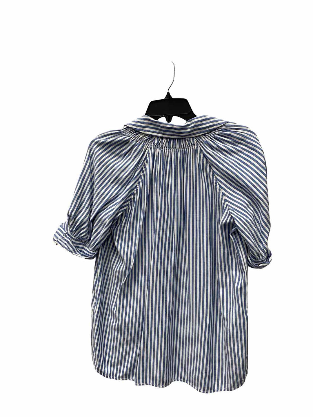 Max Studio Size XS Blue White Striped Long Sleeve Shirts