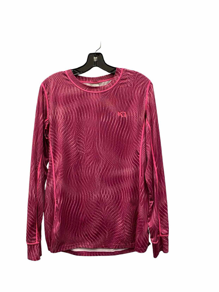 Kari Traa Size XL Pink Athletic Long Sleeve