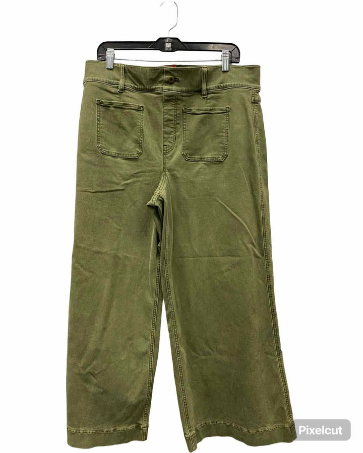 Spanx Size 1X Green Wide Leg Pants