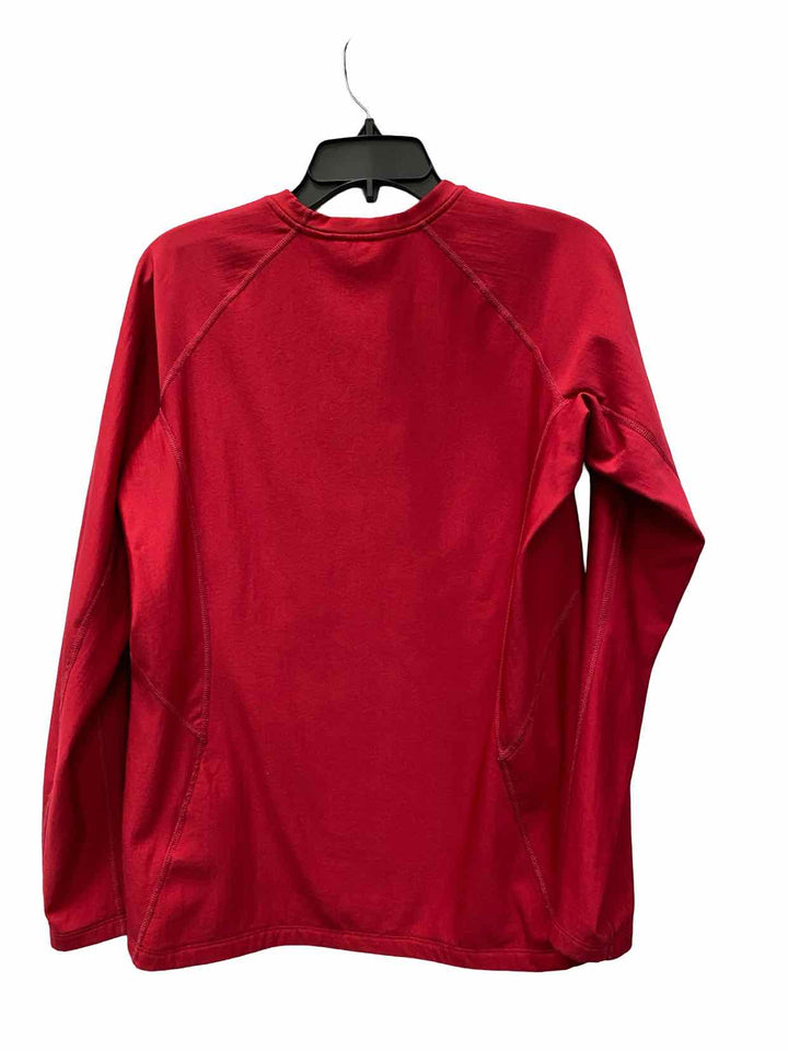 ibex Size L Red Insulated Athletic Long Sleeve