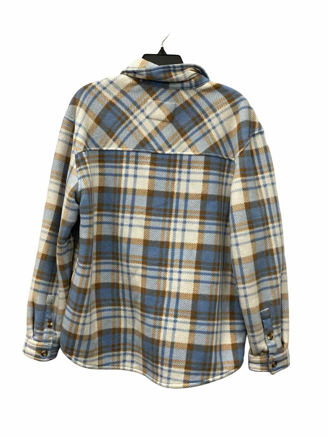Sage Size L Blue Plaid Jacket