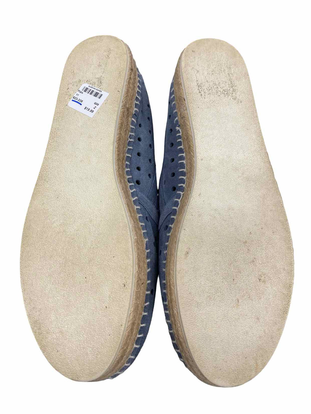 Steve Madden Shoe Size 11 Blue Leather Espradrille Flats
