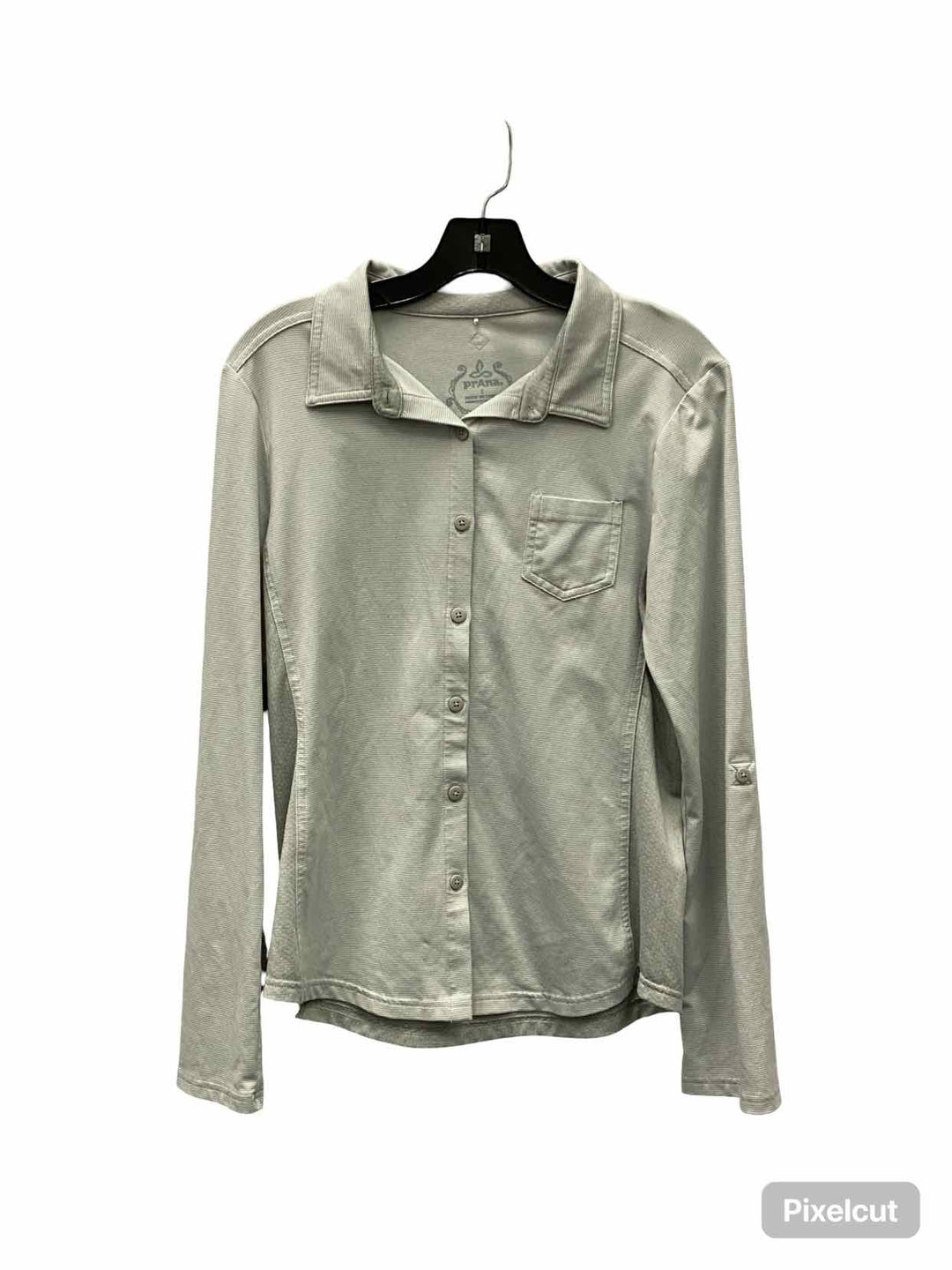 PrAna Size L Gray Long Sleeve Shirts