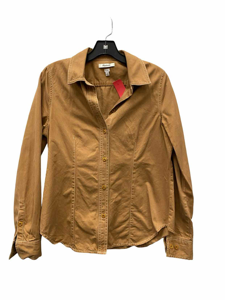 MadeWell Size 8 Brown Long Sleeve Shirts