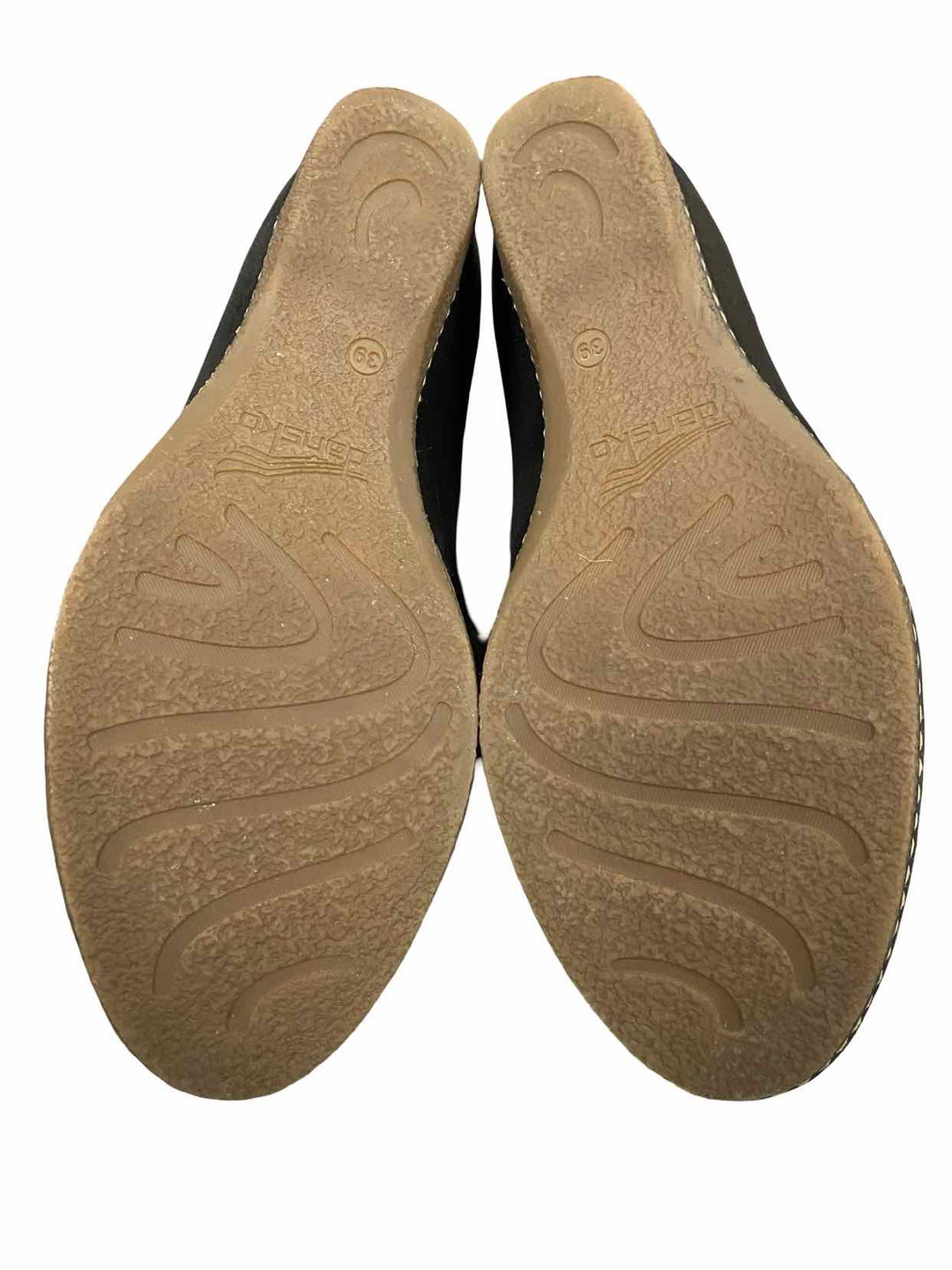 Dansko Shoe Size 39 Black Leather Loralie Wedge Maryjane Loafers