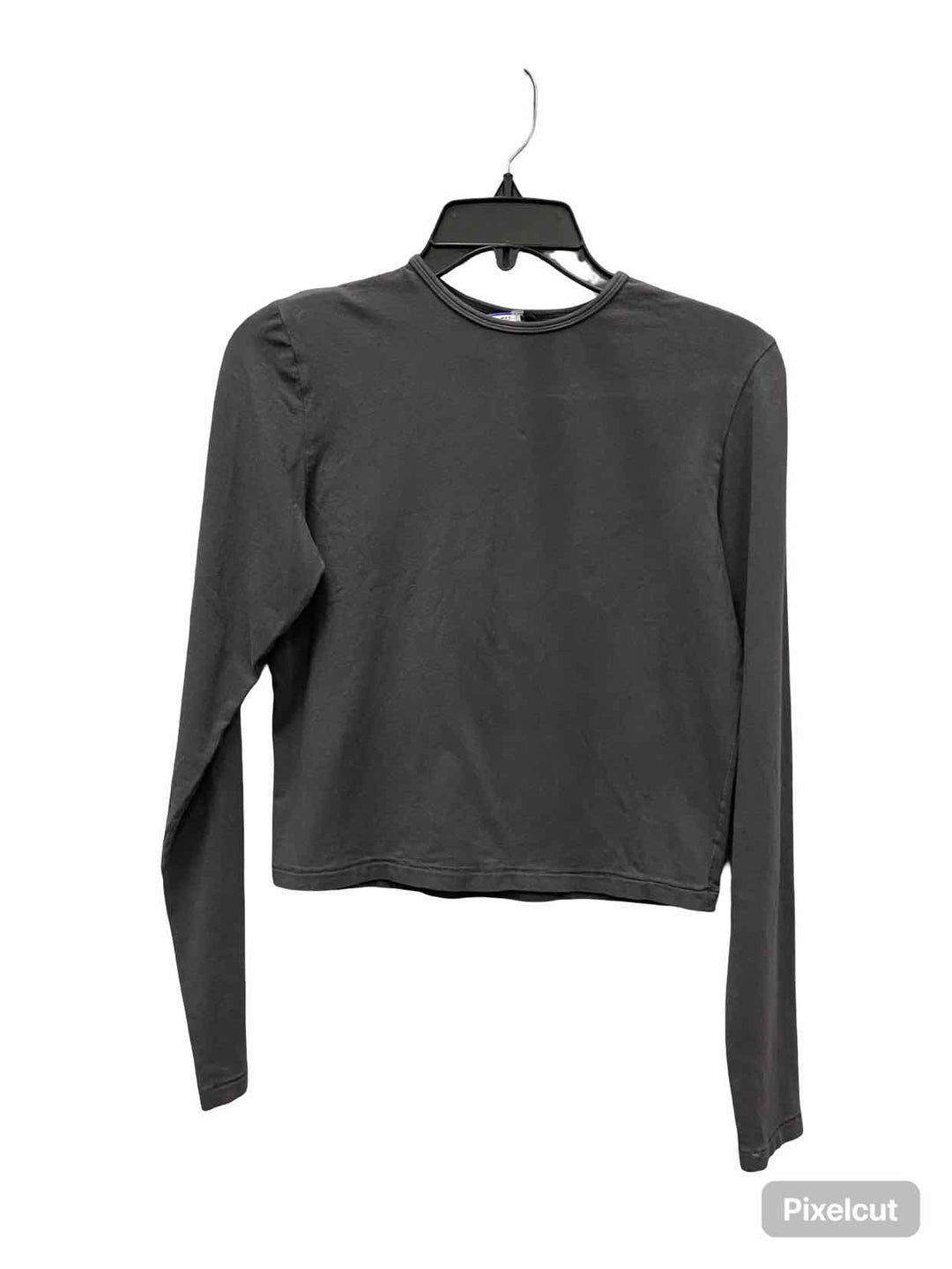 Skims Size L Gray 92% Cotton Long Sleeve Shirts