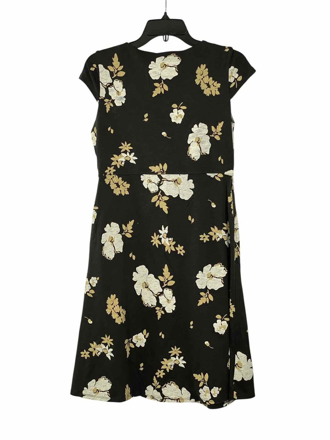Toad & Co. Size S Black & White Yellow Floral Dress