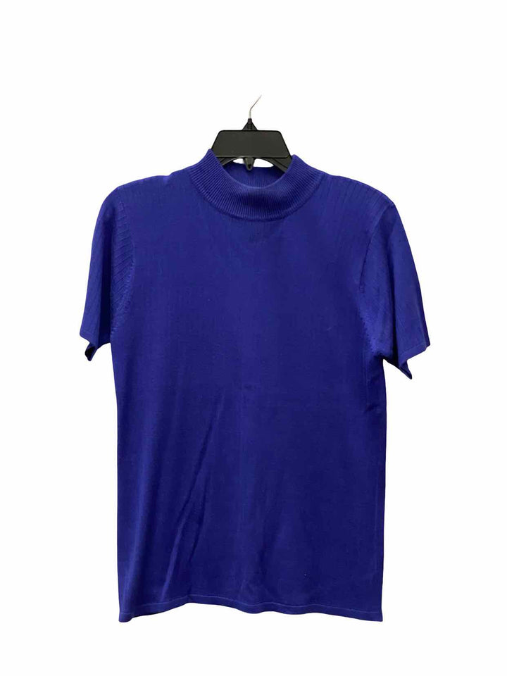 Herman Geist Size S Blue Knit Short Sleeve Shirts
