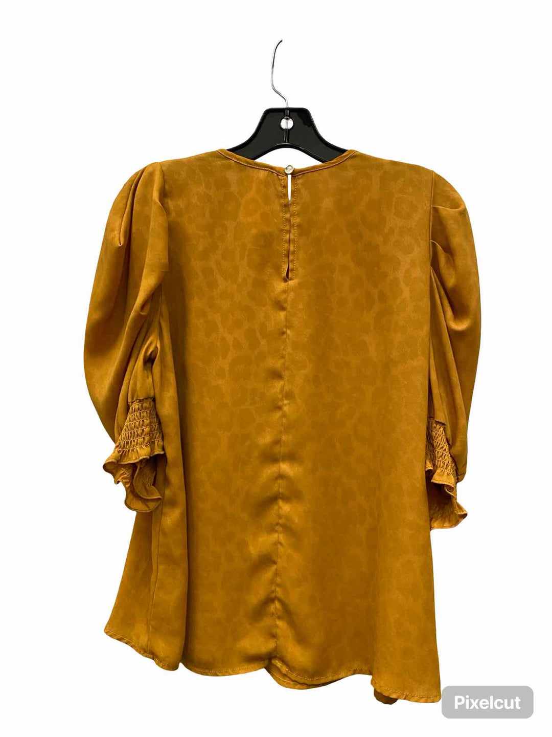 Current air Size S Yellow Print Short Sleeve Shirts
