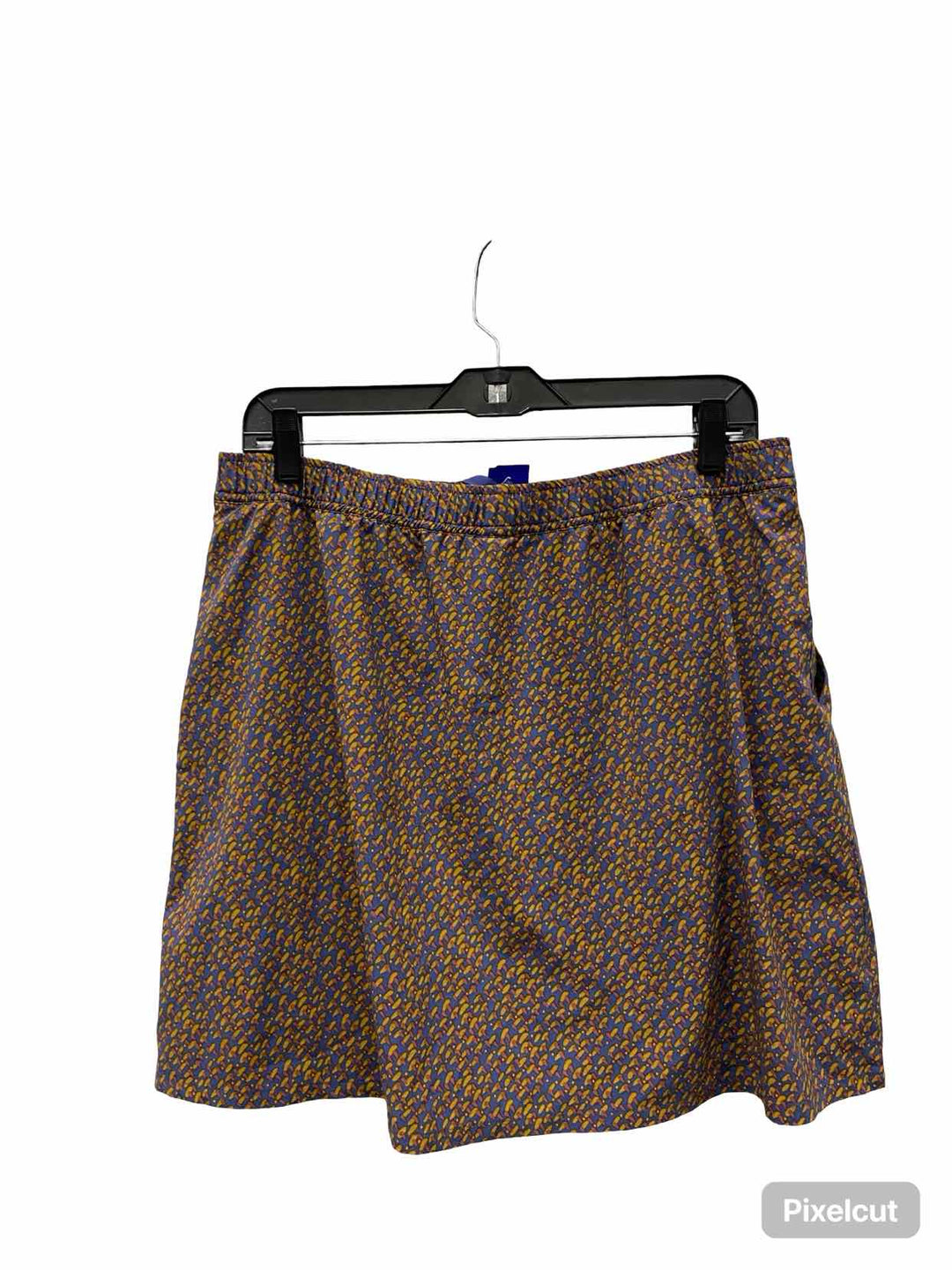 Toad & Co. Size L Purple Print Skirt