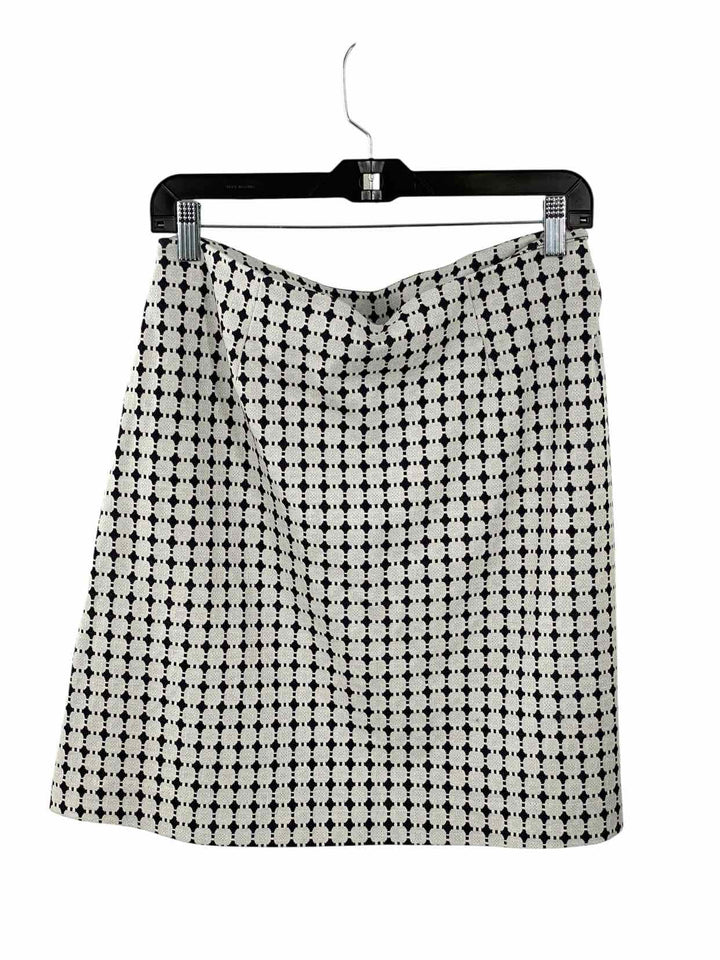 Cabi Size 8 White Black Skirt