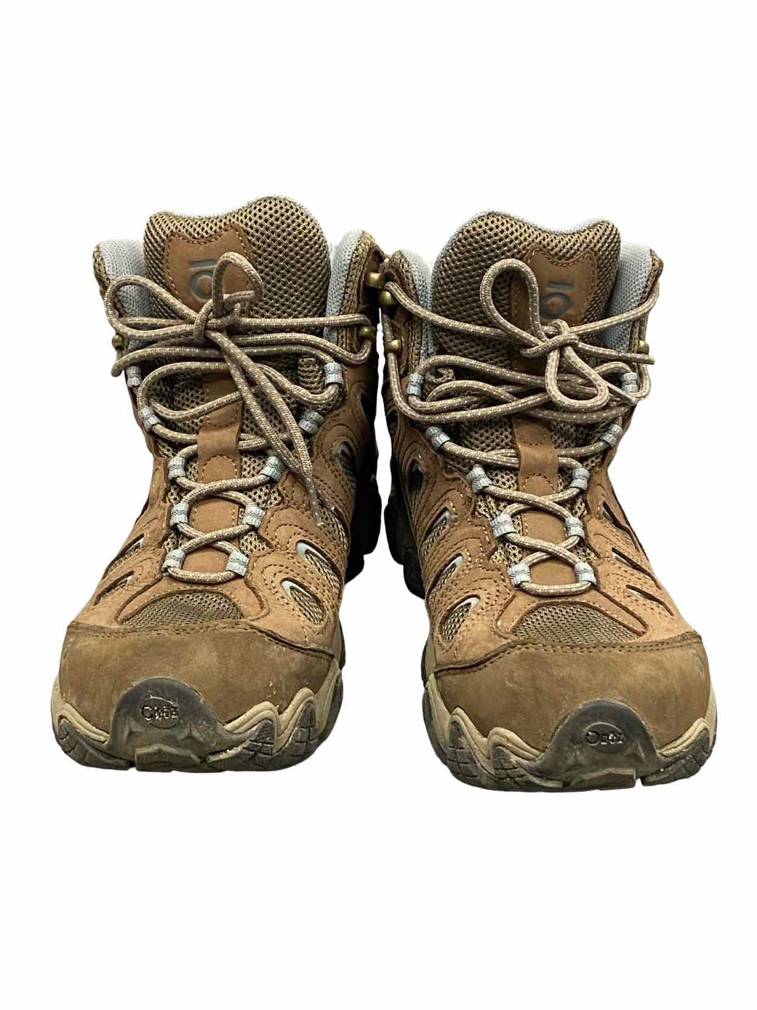 Oboz Shoe Size 10 Brown Grey Leather Hiking Sawtooth II Boots(Ankle)