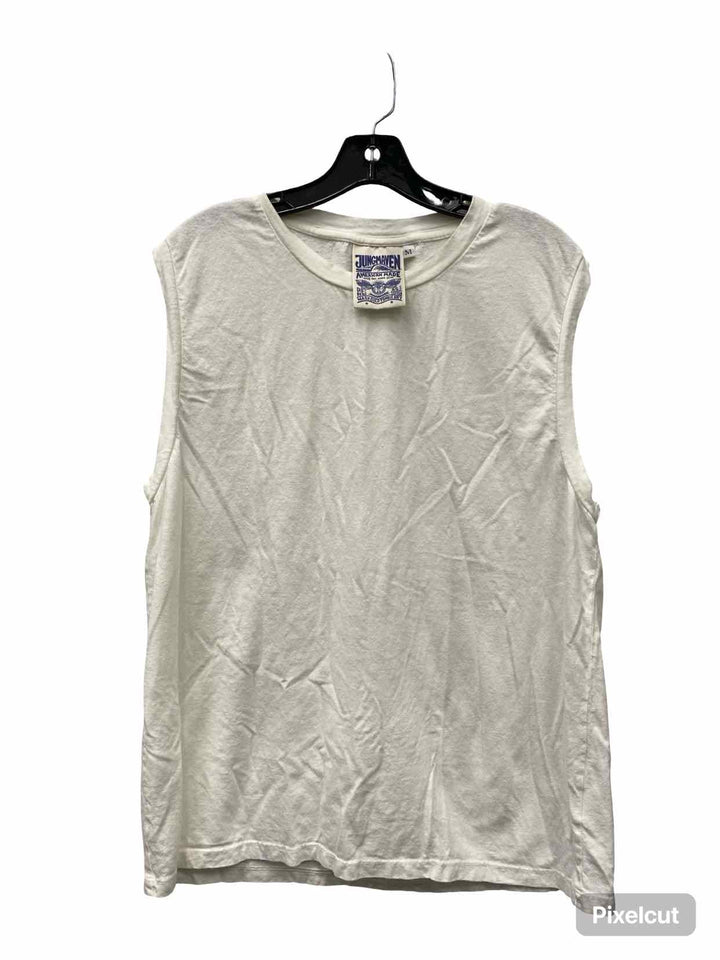 JungMaven Size M White 55% Hemp / 45% Organic Cotton Tank Top