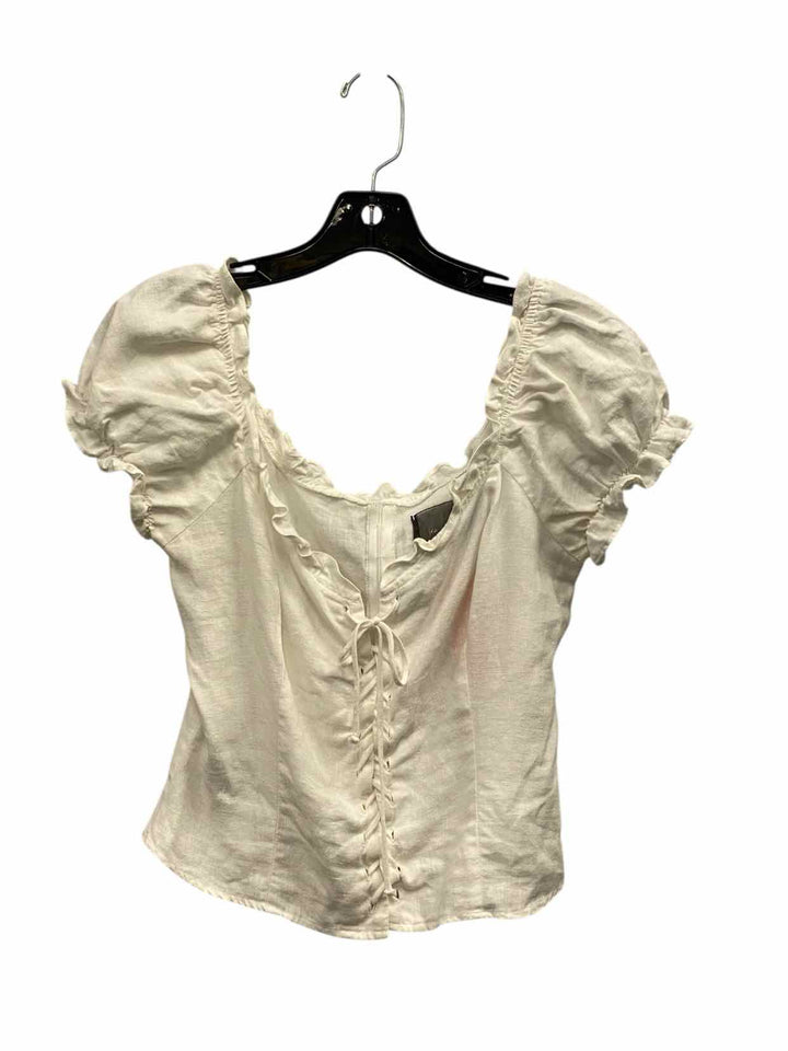 Unknown Brand Size M White Short Sleeve Shirts