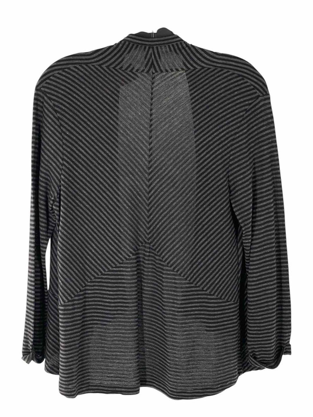 Casual Studio Size S Gray Black Stripe Long Sleeve Shirts