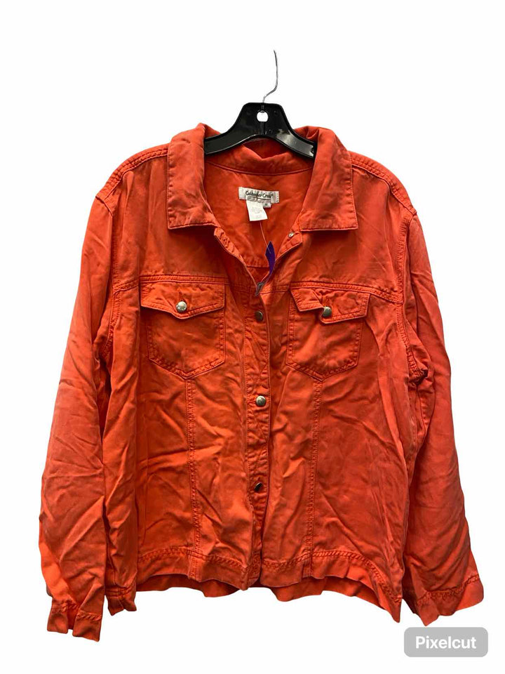 Coldwater Creek Size 1X Peach Long Sleeve Shirts