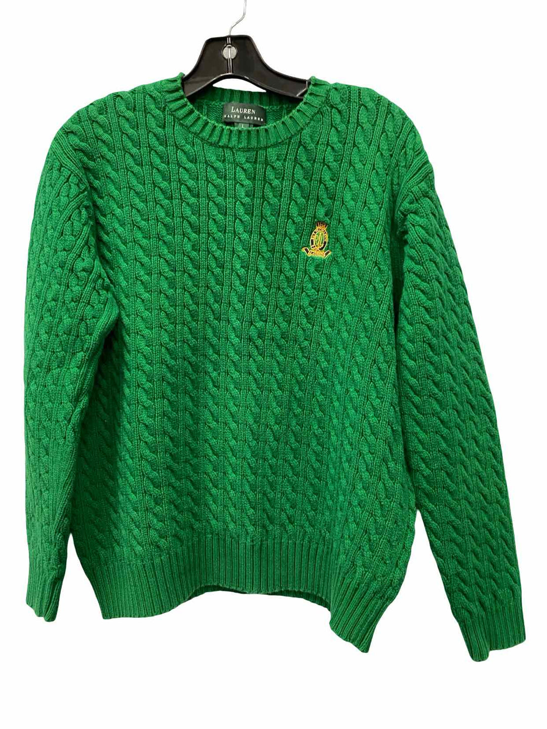 Lauren Ralph Lauren Size L Green 100% cotton Sweater