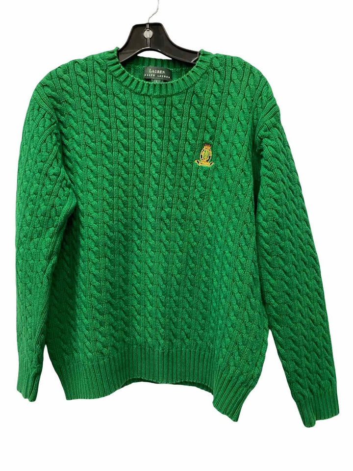 Lauren Ralph Lauren Size L Green 100% cotton Sweater