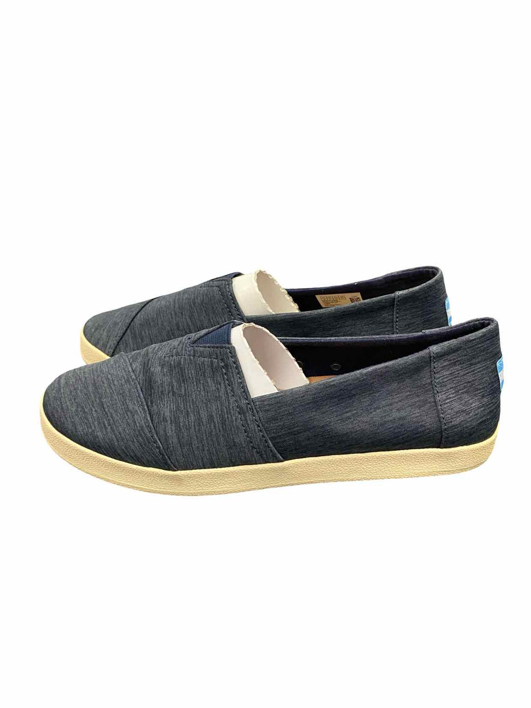 Toms Shoe Size 10 Blue slip-on Flats