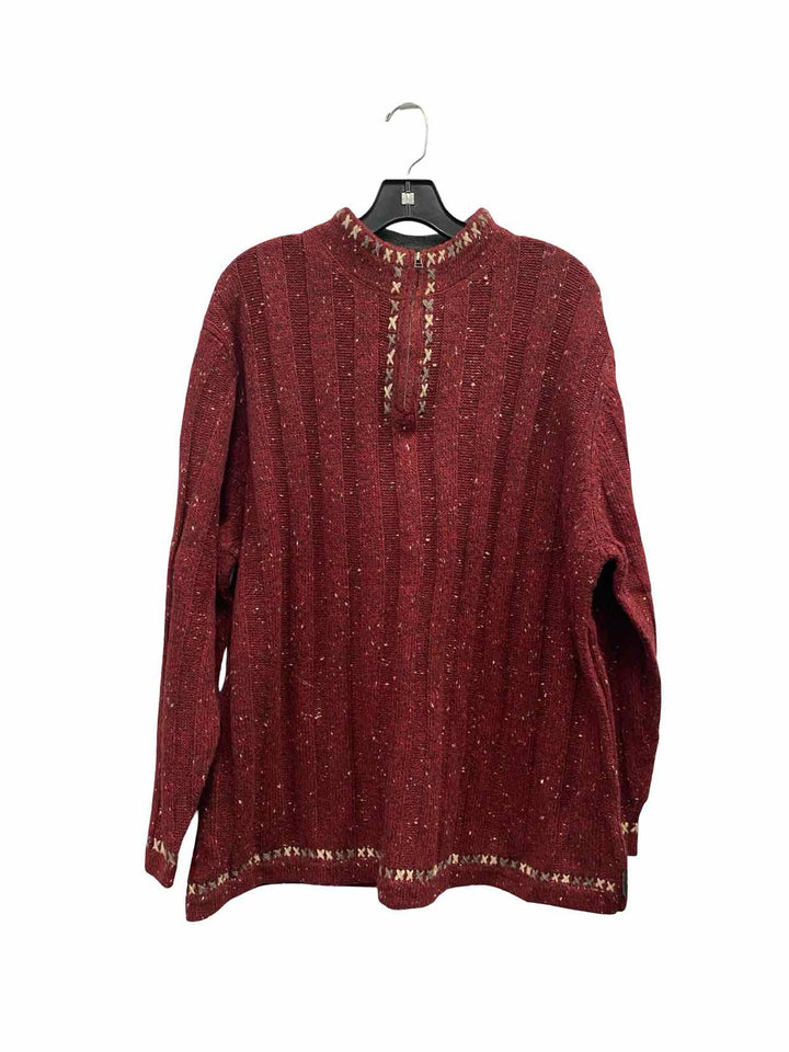Woolrich Size 2XL Burgundy Sweater