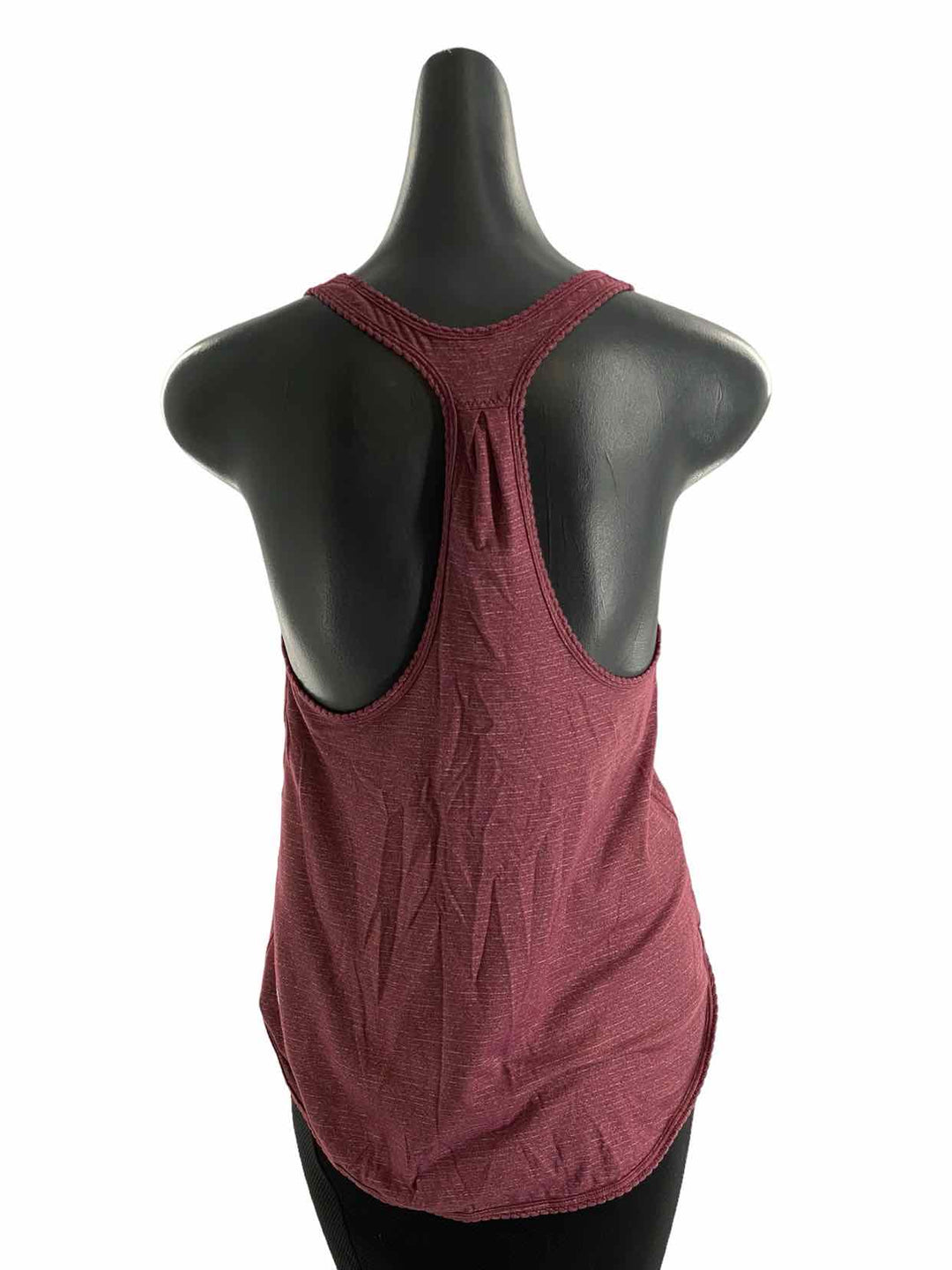 Lululemon Size M Burgundy Heather Athletic Tank Top