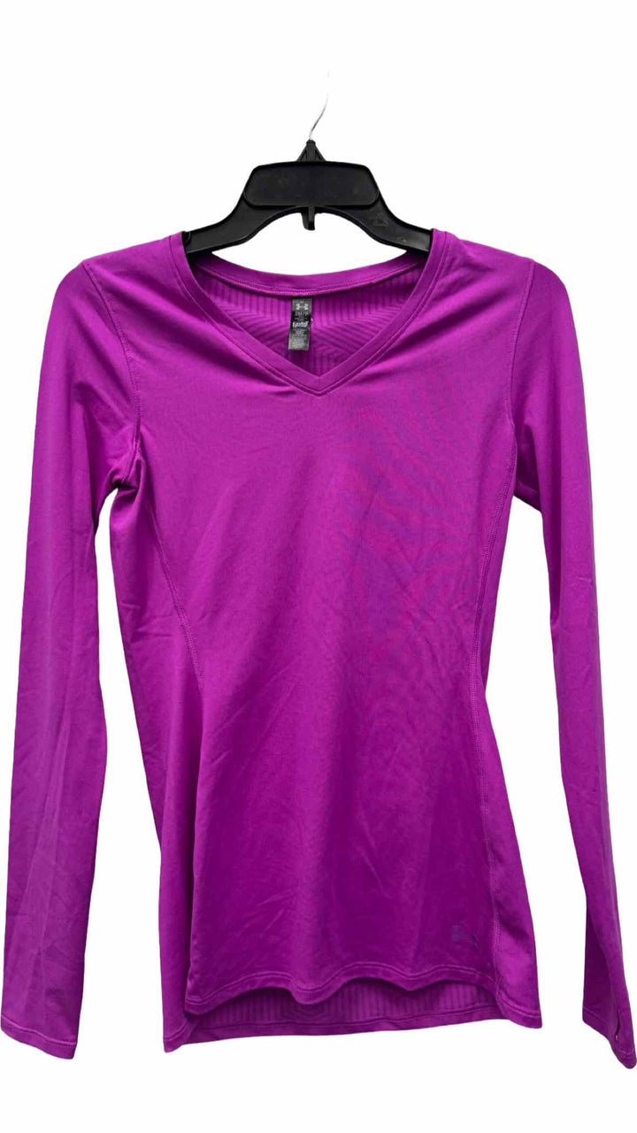 Under Armour Size S Purple Athletic Long Sleeve