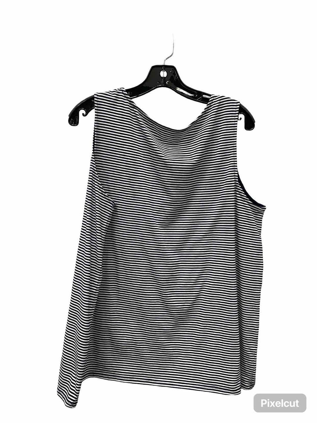 J Jill Size XL White navy Striped Tank Top