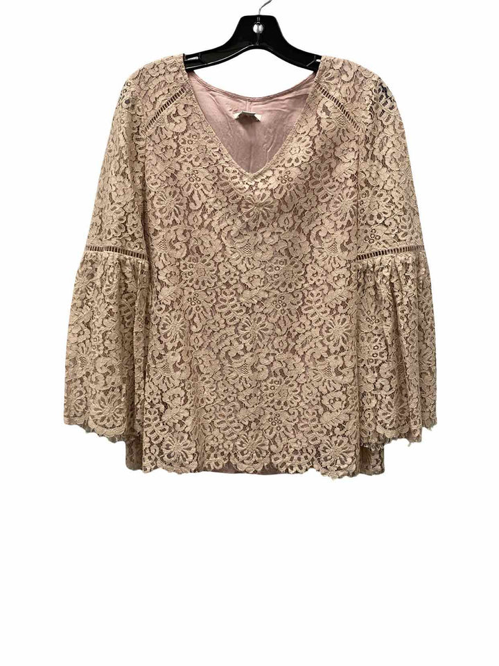 Sundance Size S Blush Lace Long Sleeve Shirts