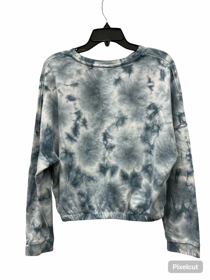DEX Size M Blue Print Sweatshirt