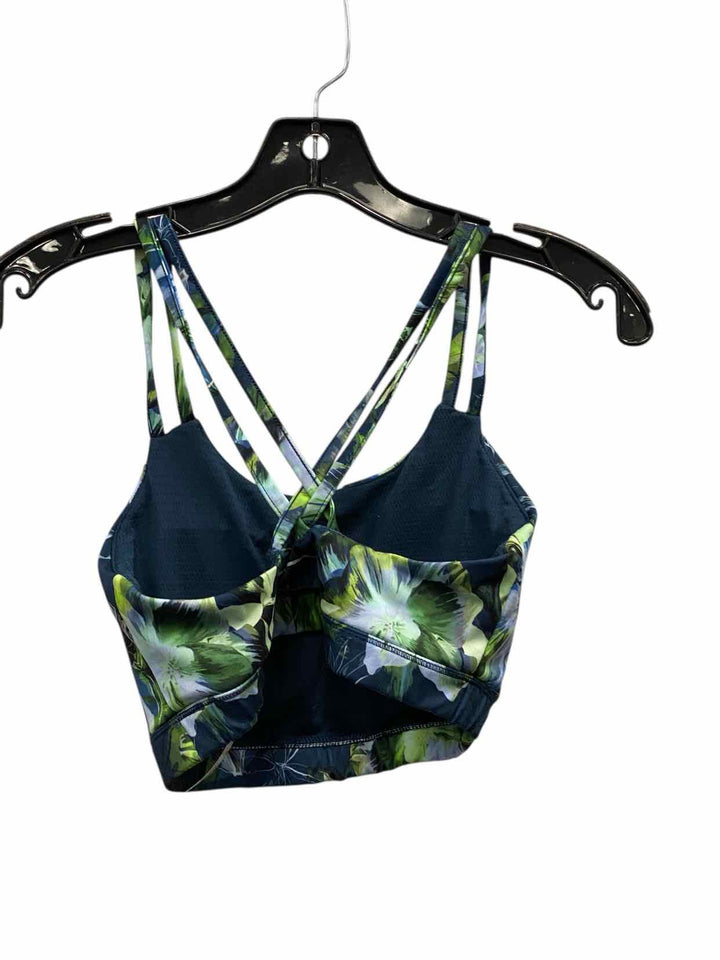 Gottex Size M Green Floral Athletic Bra