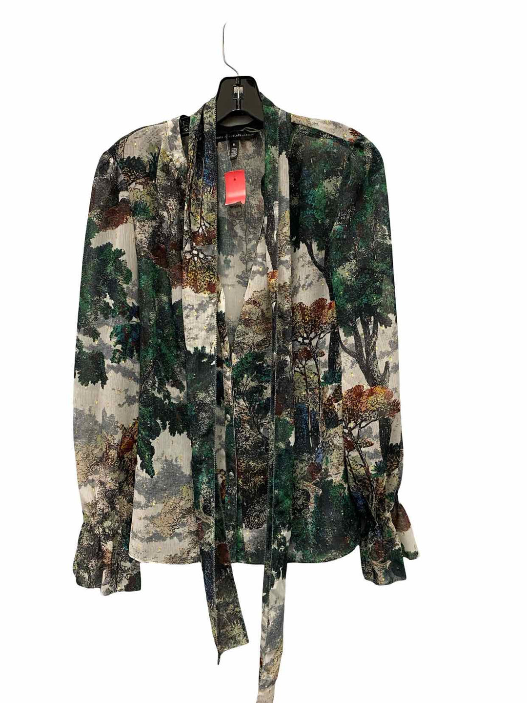 White House Black Market Size M Galaxy Multi Long Sleeve Shirts