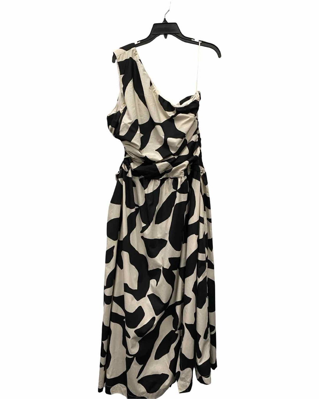 Abercrombie & Fitch Size L Black White Print Dress