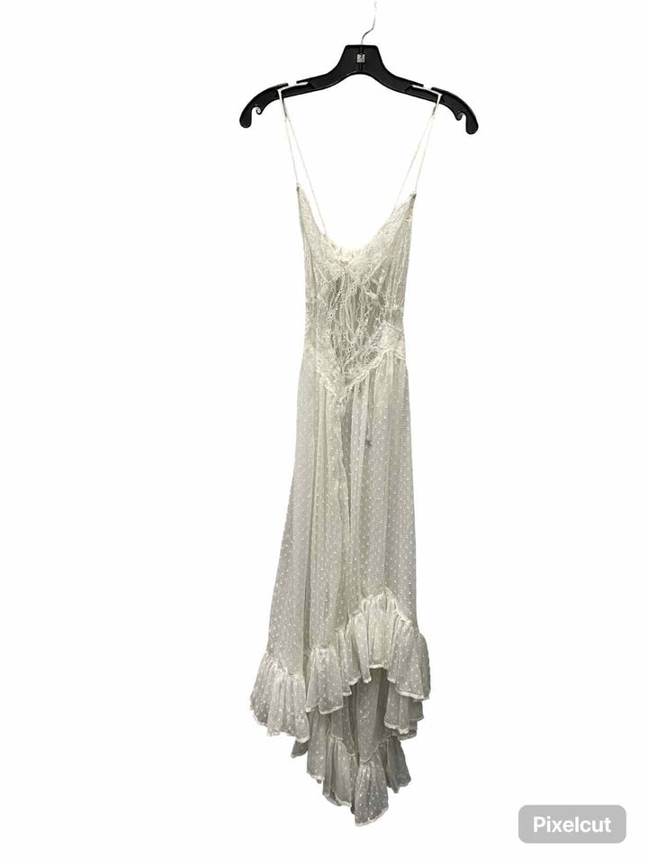 Free People Size S Cream Lace Dress