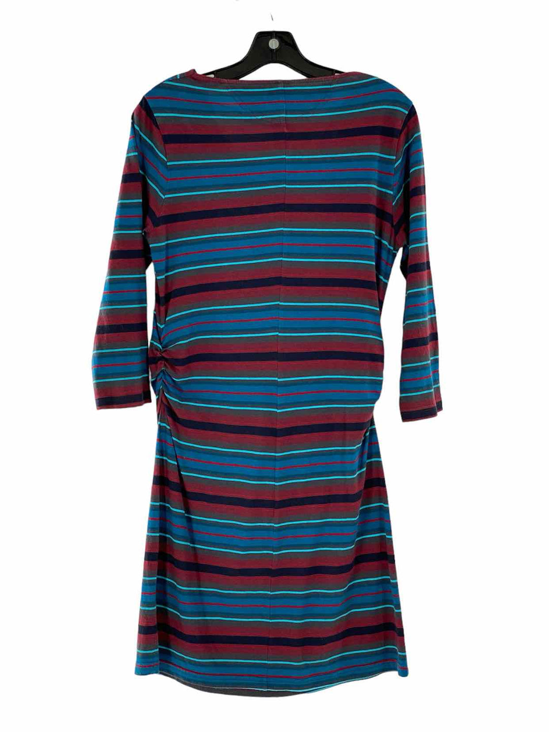 Patagonia Size M Blue Red Stripes Dress