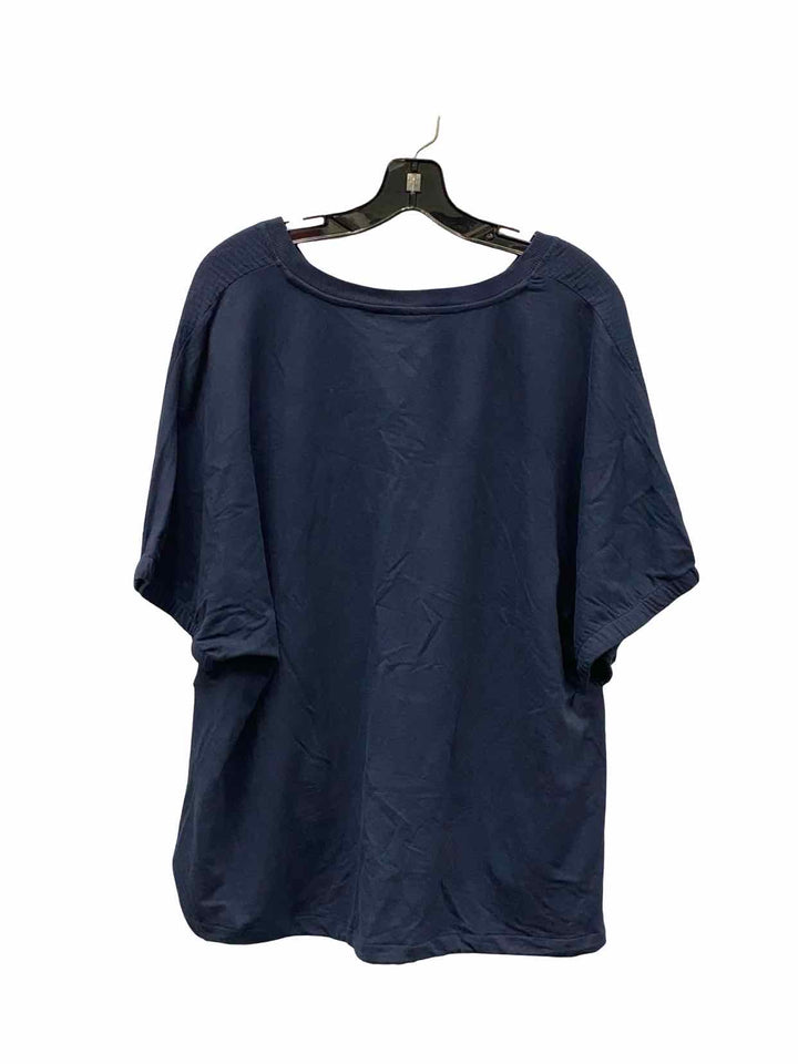 Chico's Size 3(16-18) Navy Short Sleeve Shirts
