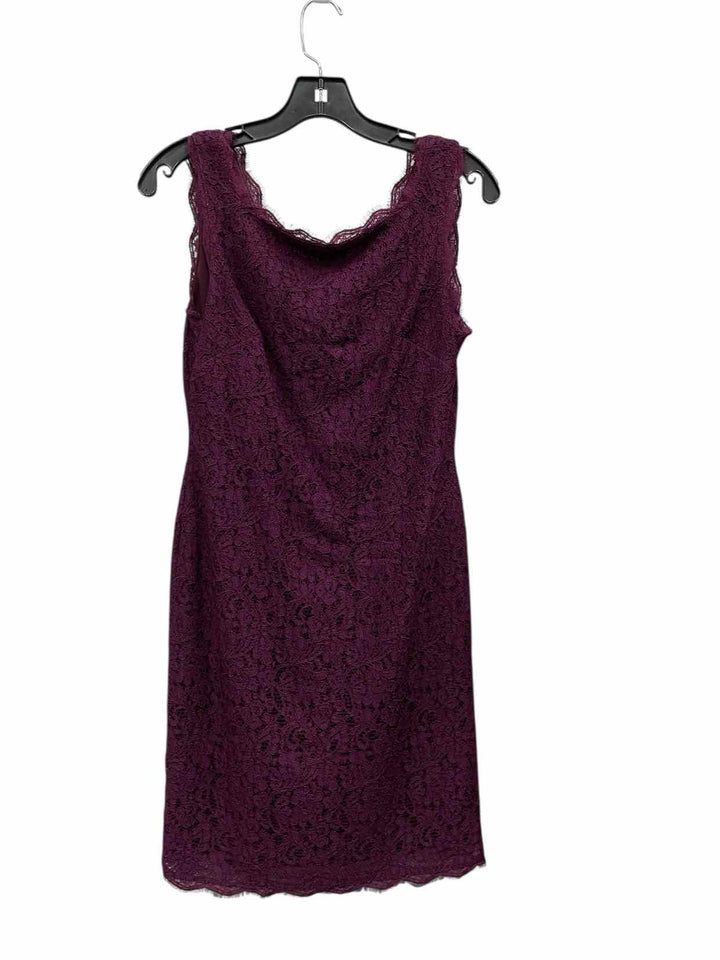Adriana Papell Size 8 Purple Dress