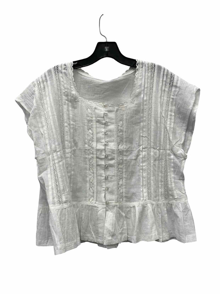 Unknown Brand Size L White Short Sleeve Shirts