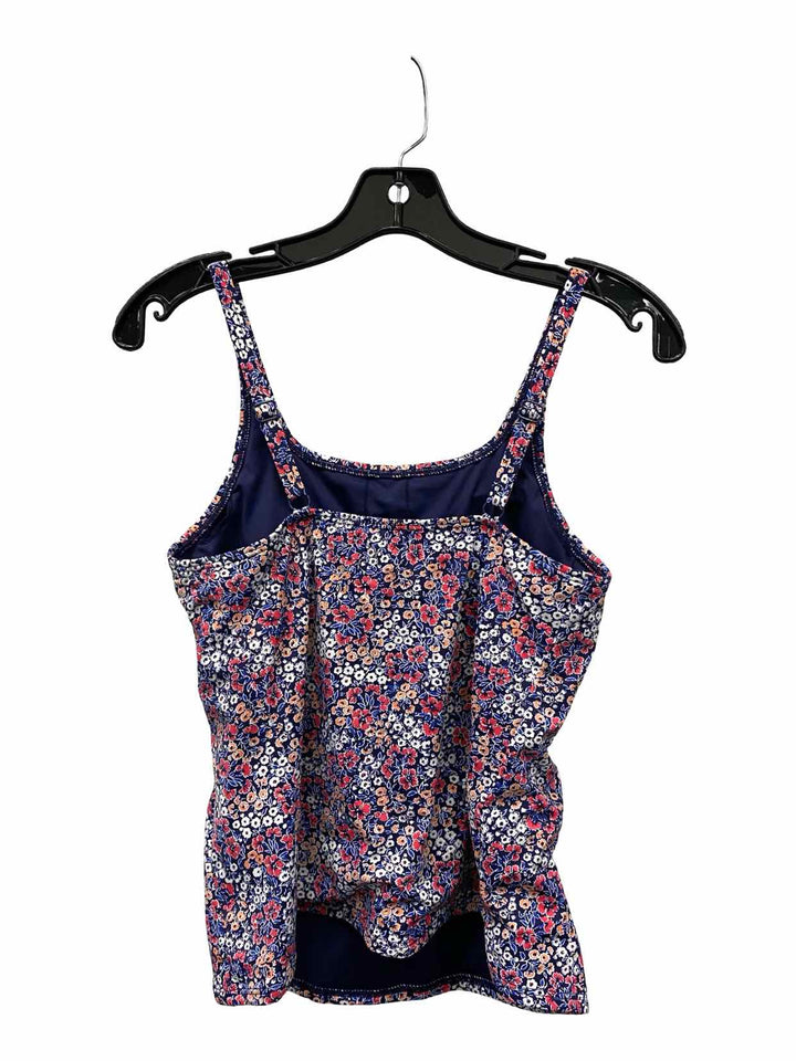 LL Bean Size 8 Multi-Color Floral Swimsuit Top