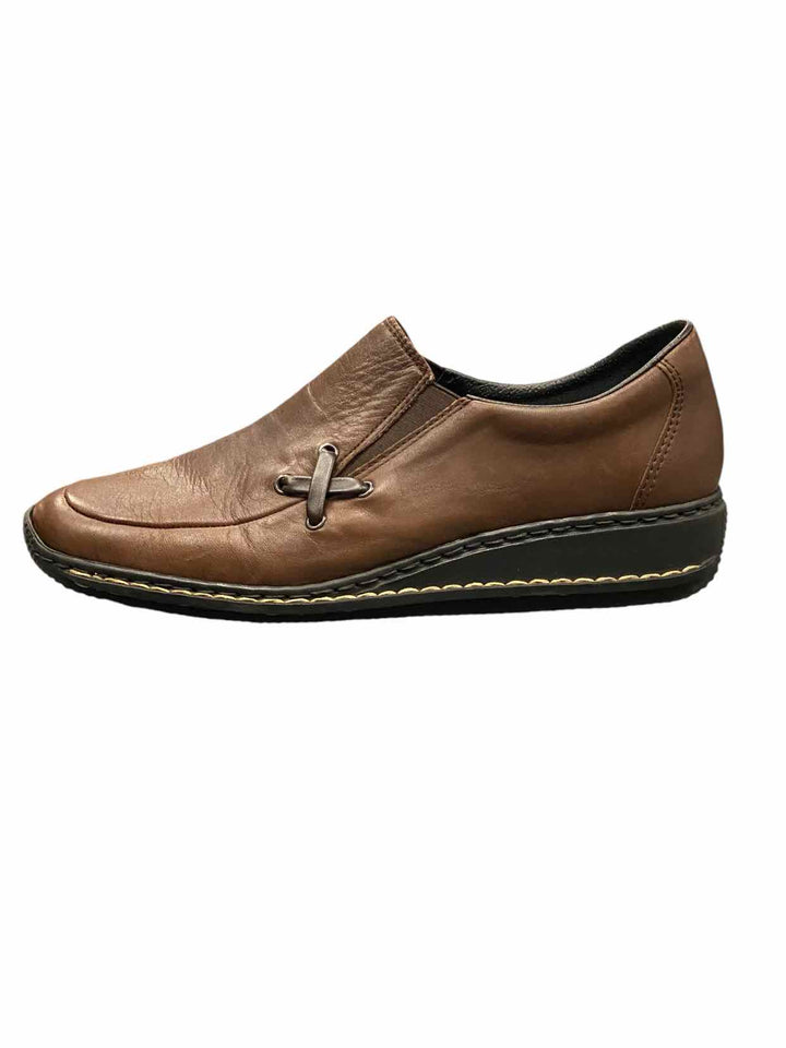 Rieker Shoe Size 38 Brown Loafers