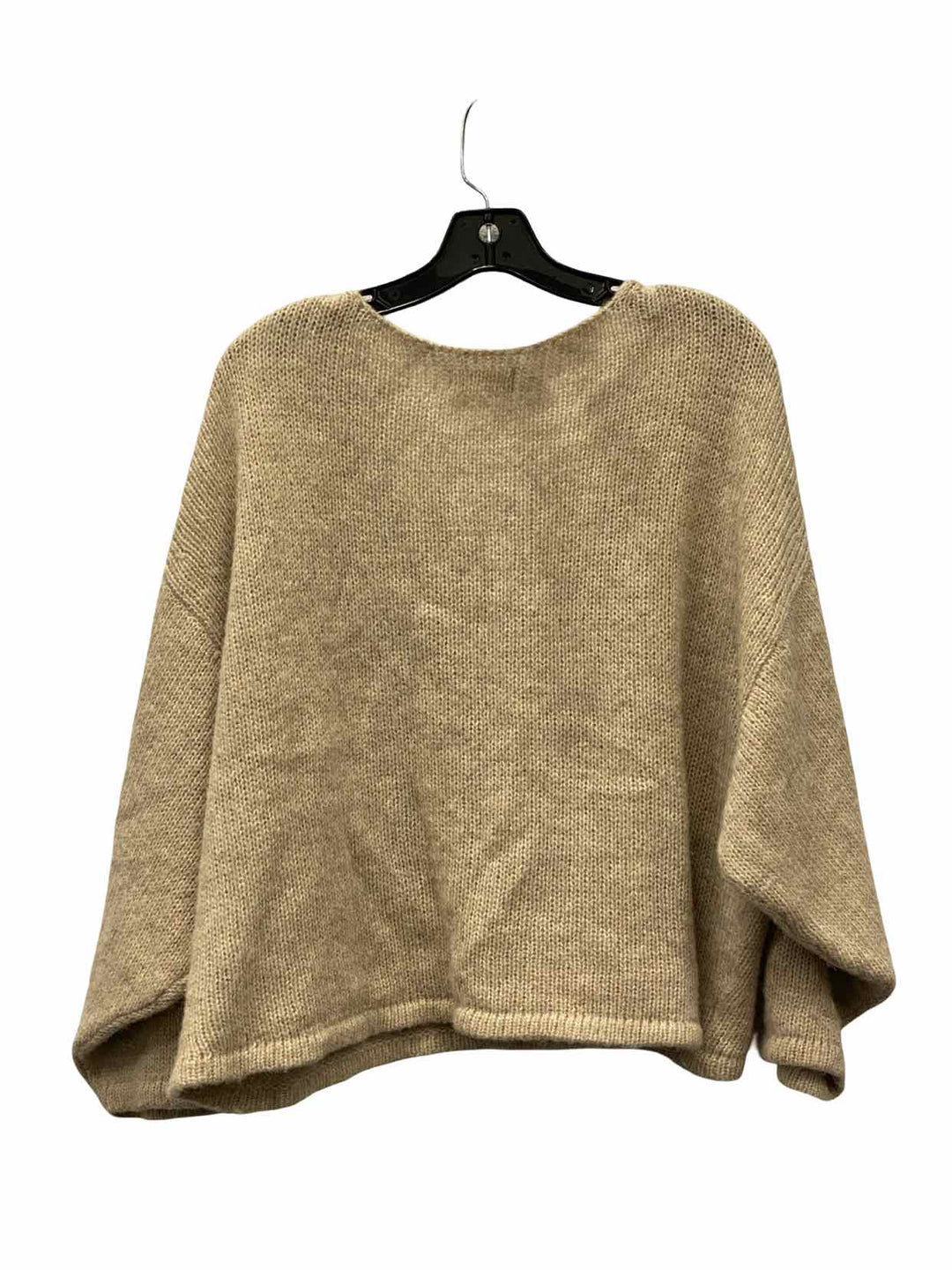 James Street Co. Size L Beige 60% Baby Alpaca Sweater