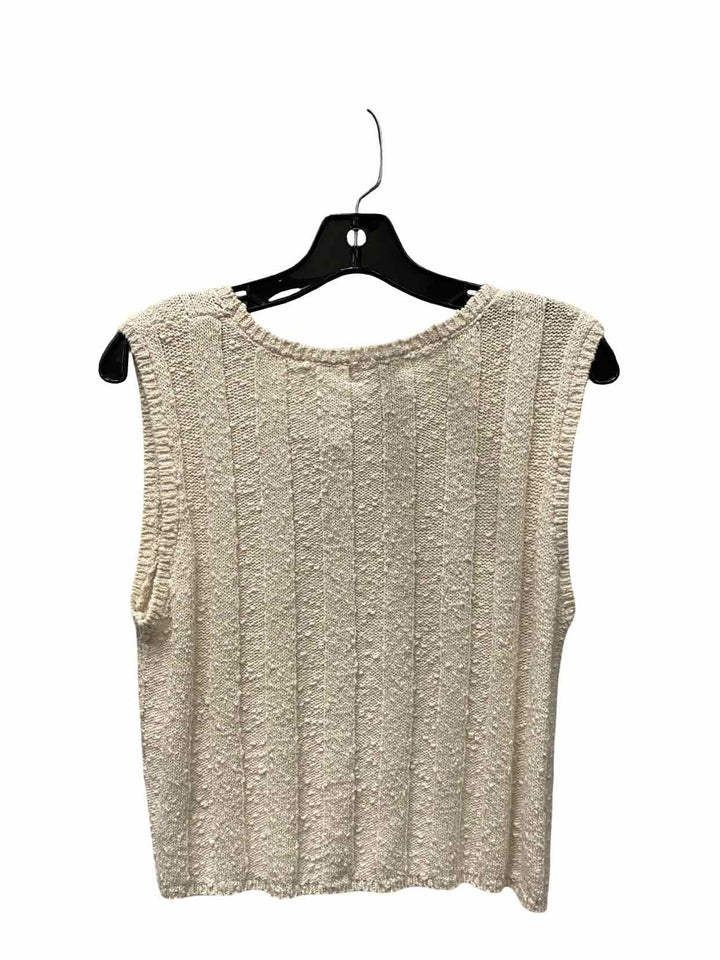 Z supply Size L Beige Ribbed Tank Top