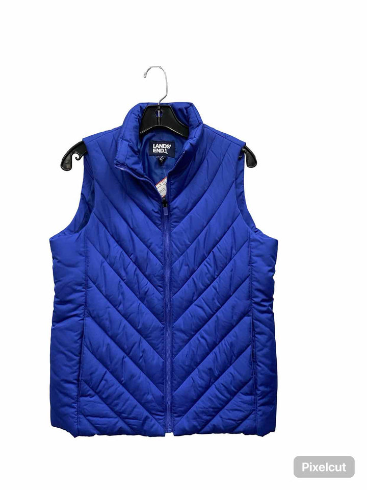 Lands End Size S Blue Insulated Vest (Outdoor)