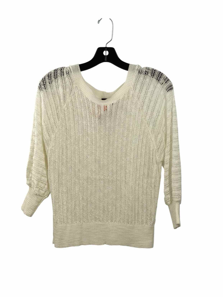 Express Size L White Pink Dress