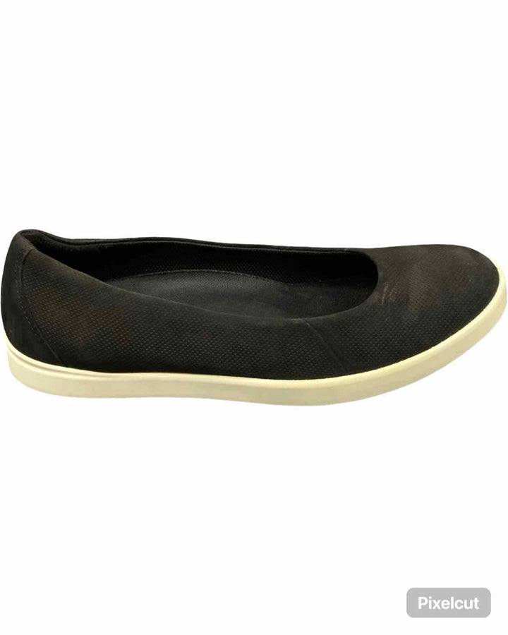 Ecco Shoe Size 40 Black Leather Flats