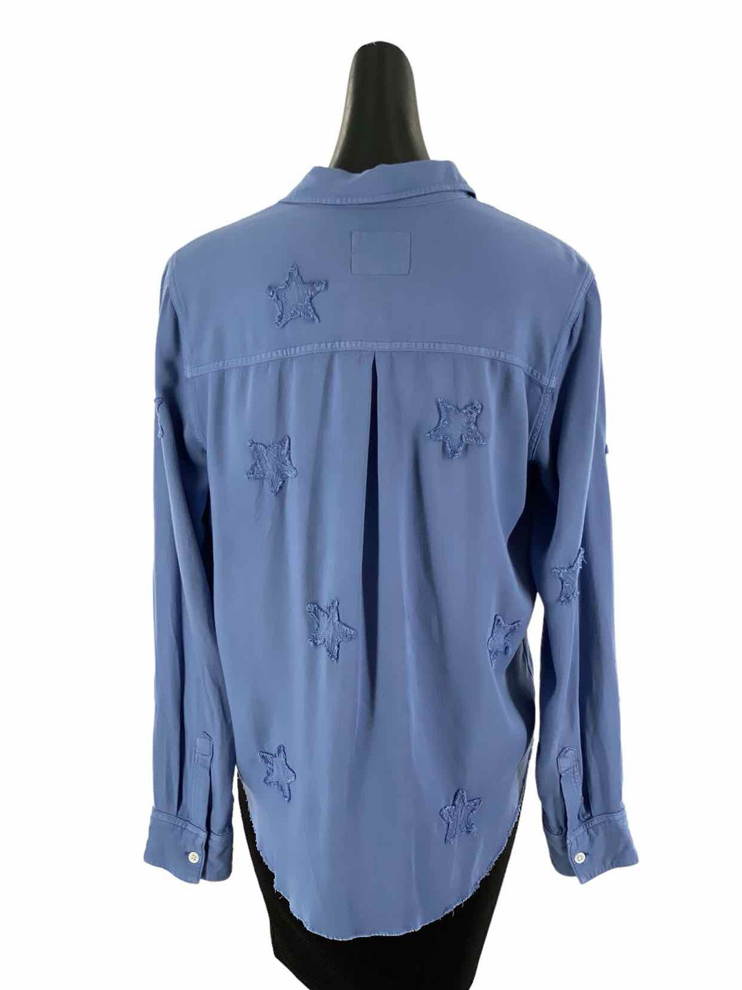 Rails Size M Blue STARS Long Sleeve Shirts