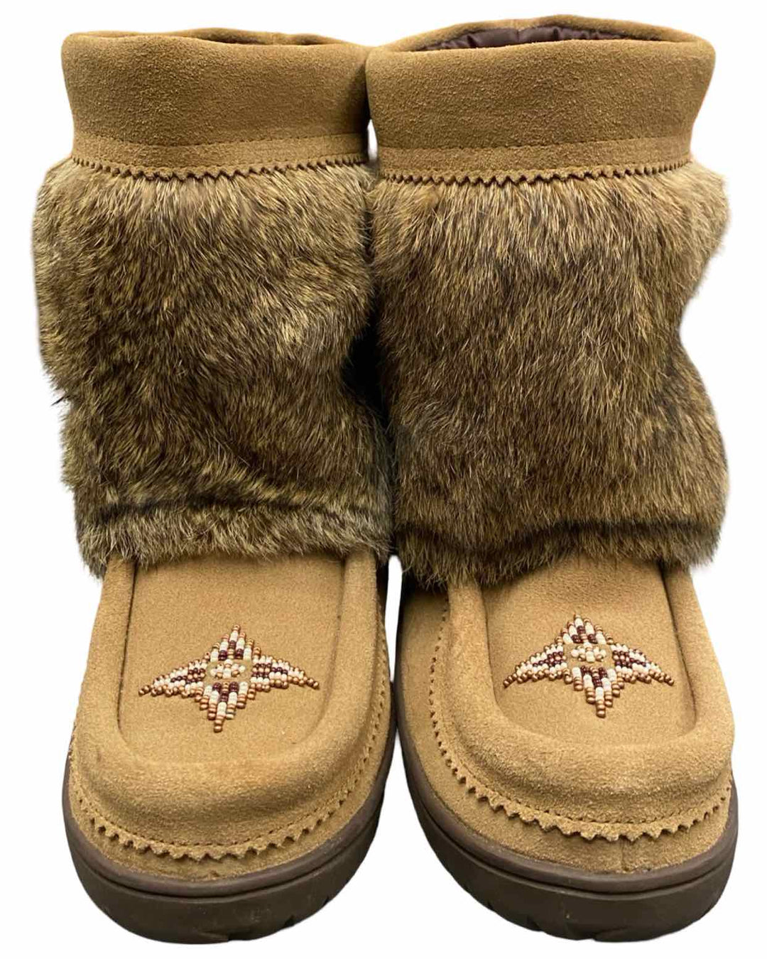 Manitobah Shoe Size 8 Brown Suede Waterproof Short Snowy Owl Boots(Ankle)