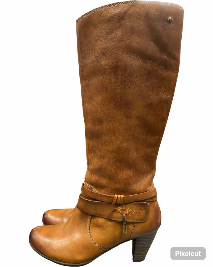 Pikolinos Shoe Size 41 Brown Leather Boots(knee)